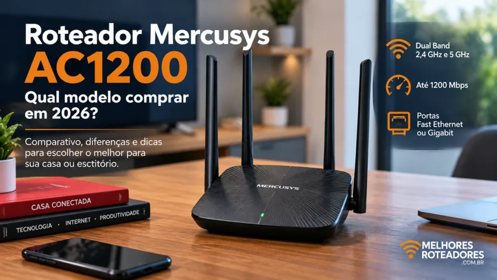 Roteador Mercusys AC1200 Wi-Fi 5 dual band