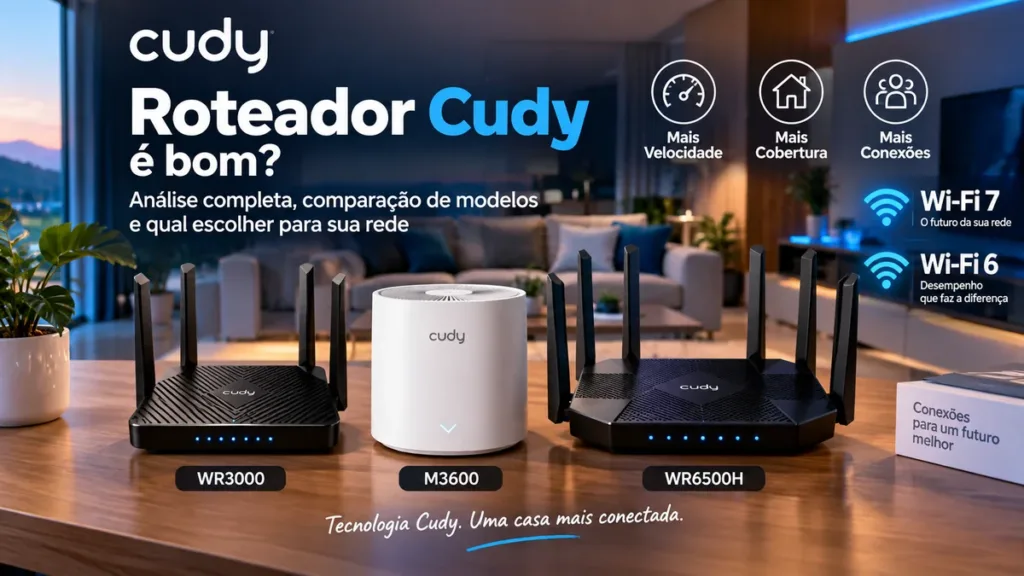 Roteador Cudy é Bom? Melhores Modelos e Qual Escolher Roteador Cudy com modelos Wi-Fi 6 e Wi-Fi 7