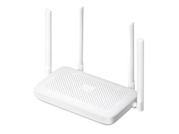 Início Roteador Xiaomi AX1500 Wi-Fi 6 branco com quatro antenas